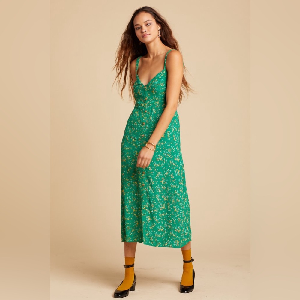 Faithfull the Brand Este Midi Dress Anthropologie